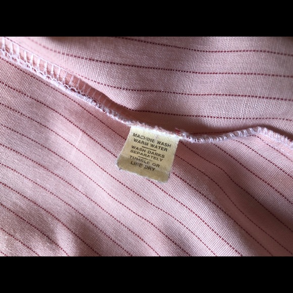 Vintage pin-stripe button-down in dusty rose 🌹 - Picture 8 of 8